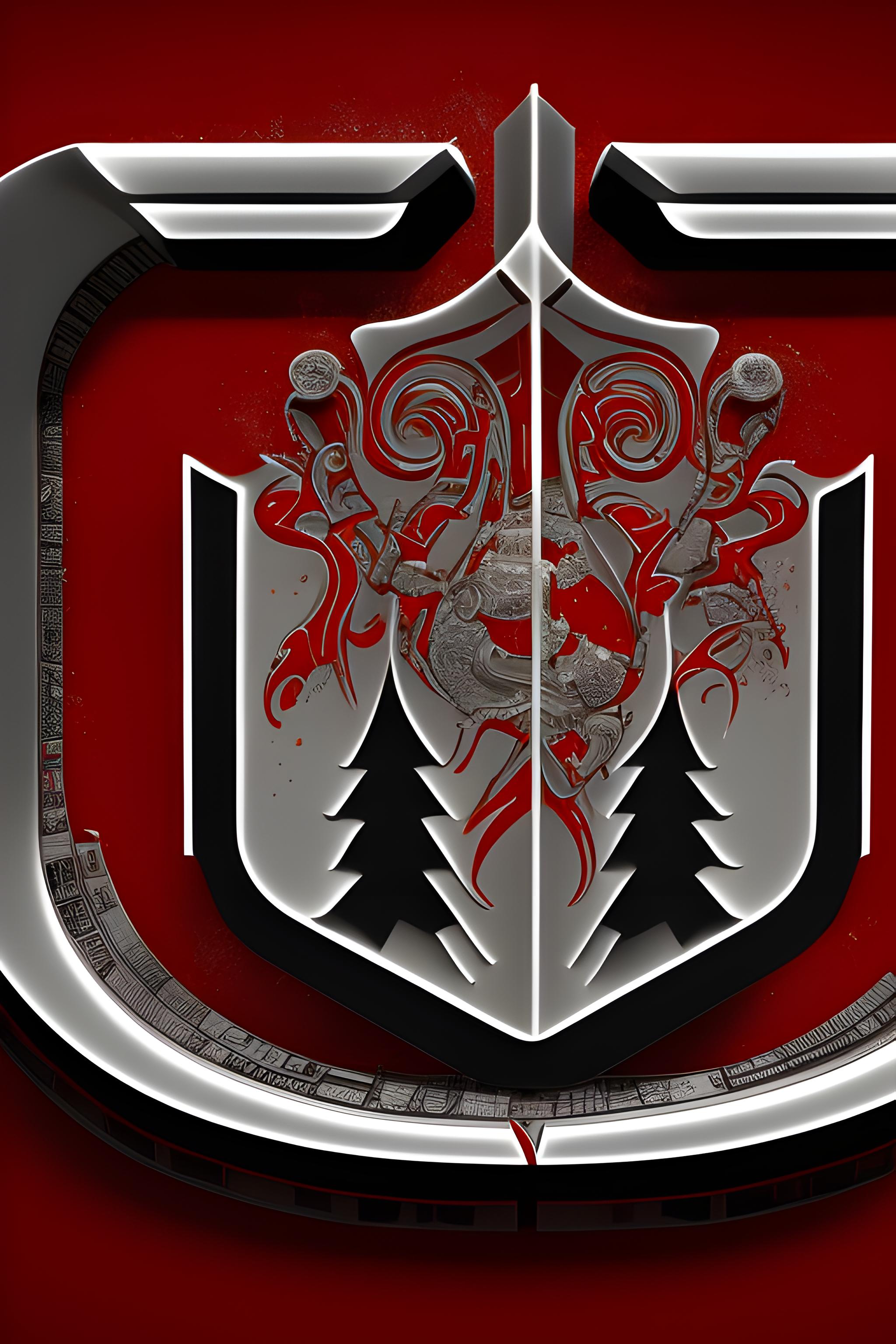 Make a. Red and white and black.  Mf.  Logo.  And.  Make. Say.  Maurice and family games hub

